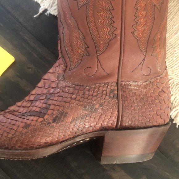 Panhandle slim rustic python boots - Picture 8 of 9
